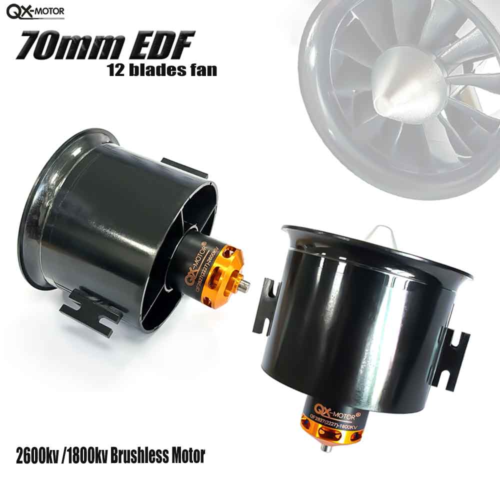 Rc Helicopter Blade - QX-MOTOR 6/12 블레이드 팬 덕트형 팬