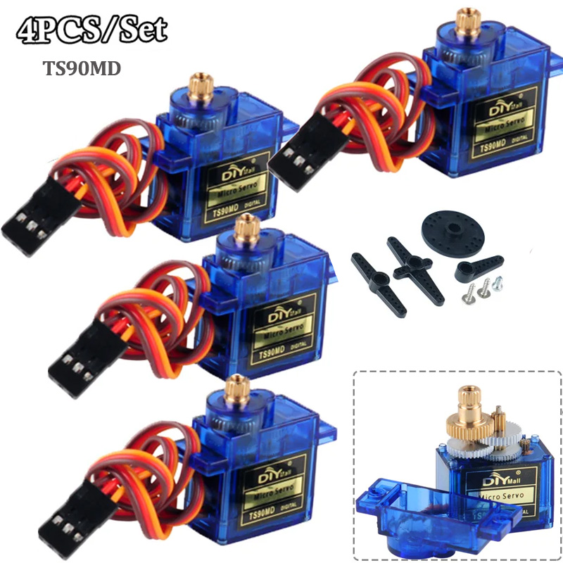 4개 TS90MD 마이크로 디지털 서보 모터 360 2 - Rc Helicopter Parts 리뷰 및 가격