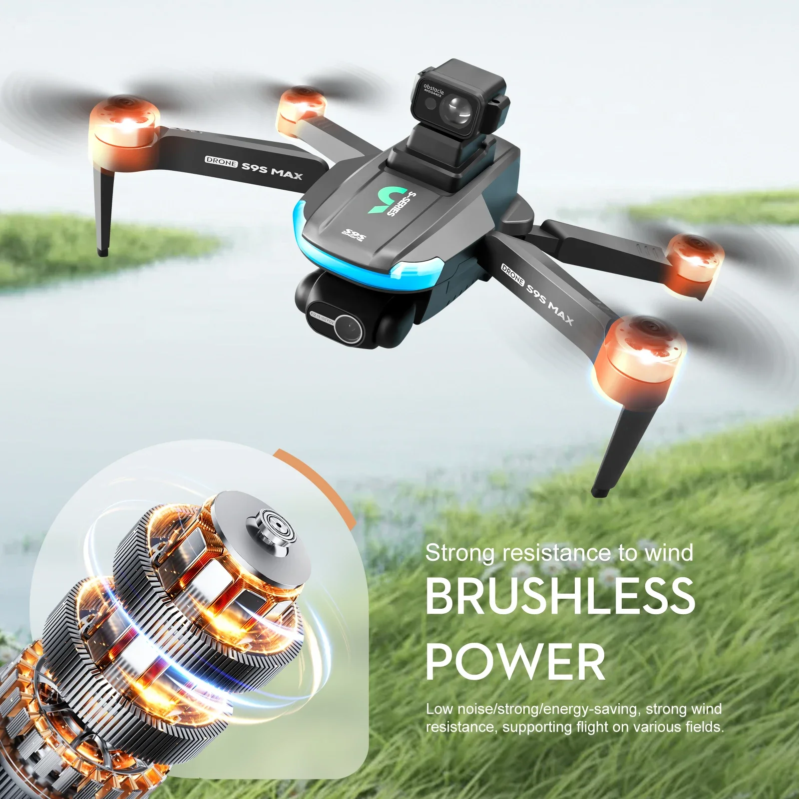 새로운 S9S MAX 미니 드론 4K 2축 PTZ HD - Rc Helicopter Mini 리뷰 및 가격