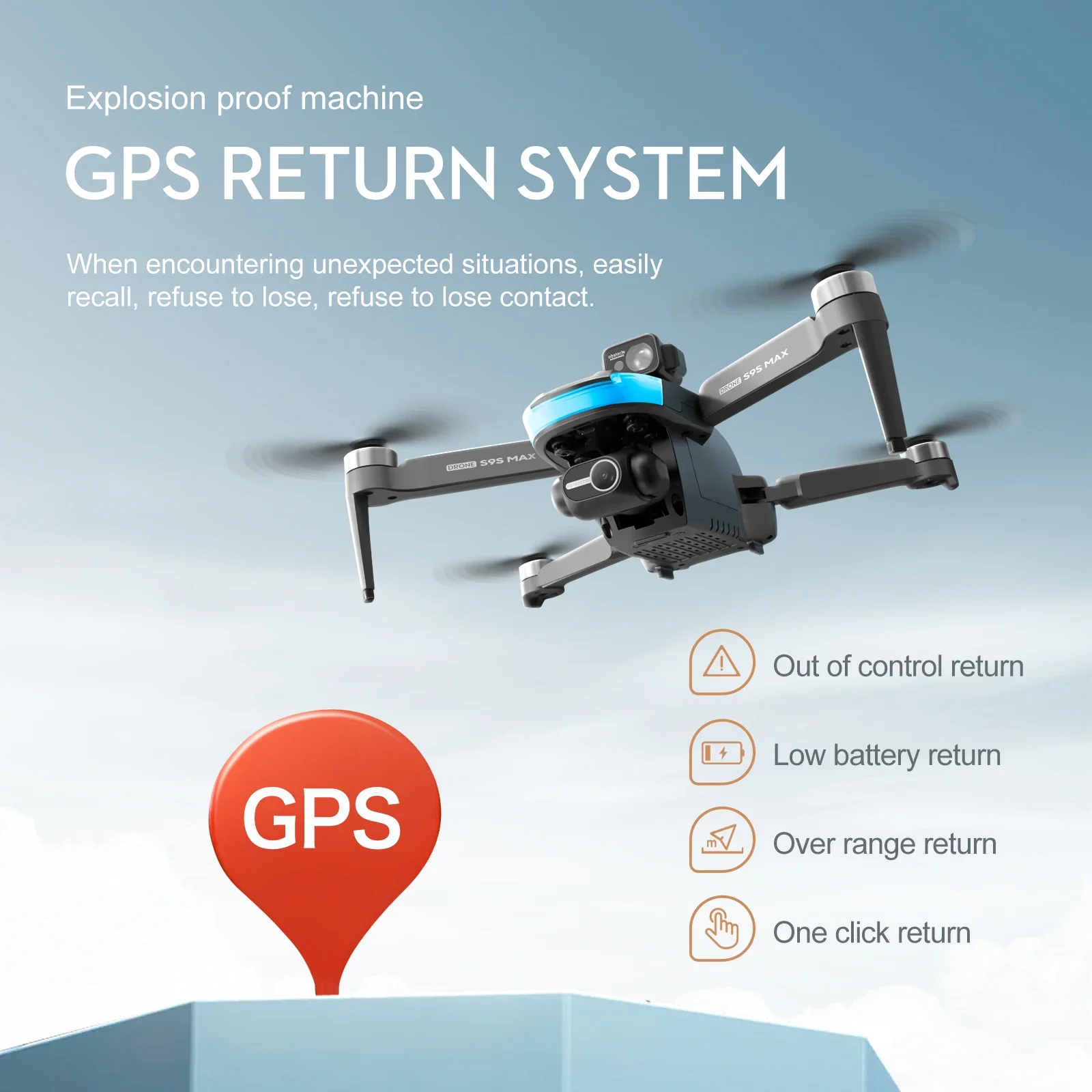 새로운 S9S MAX 미니 드론 4K 2축 PTZ HD - Rc Helicopter Mini 리뷰 및 가격