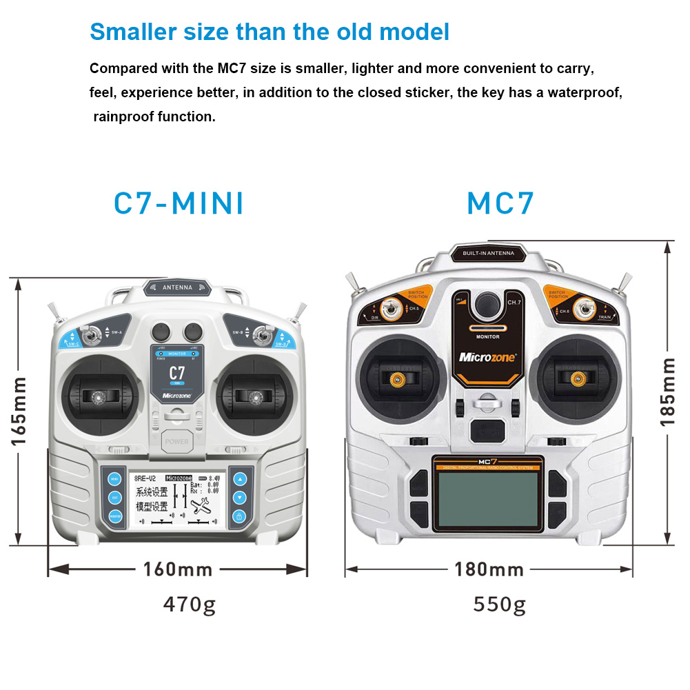 마이크로존 MC7 컨트롤러 C7 미니 송신기 2.4G  - Rc Helicopter Mini 리뷰 및 가격