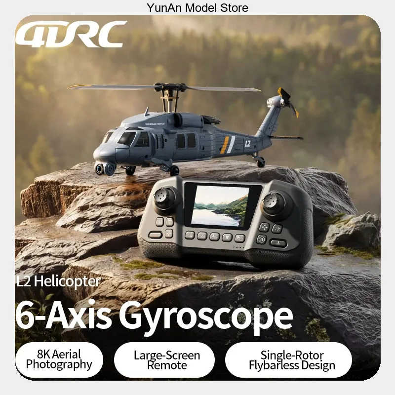 4DRC L2 8K UHD FPV RC 헬리콥터(스크린 - Rc Helicopter Single Rotor 리뷰 및 가격